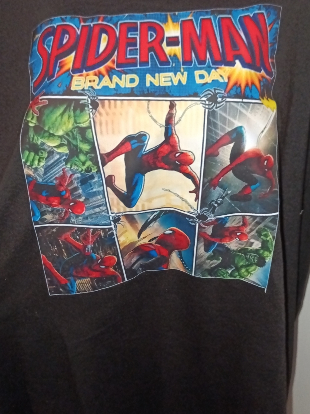 Spider-Man Black Graphic Tee  - New 6XL